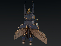 A 3D model of a beetle jetpack